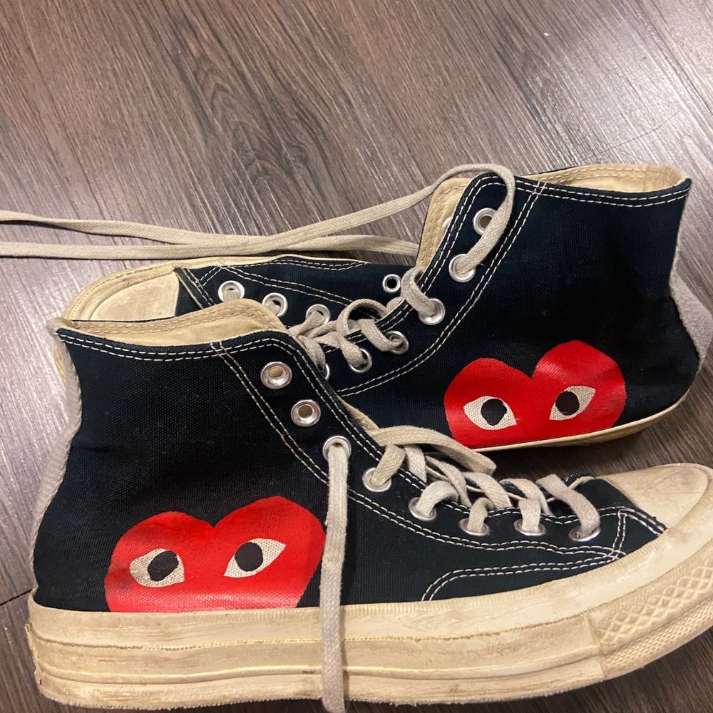 Converse x Comme Des Garcons Chuck 70s black shoes